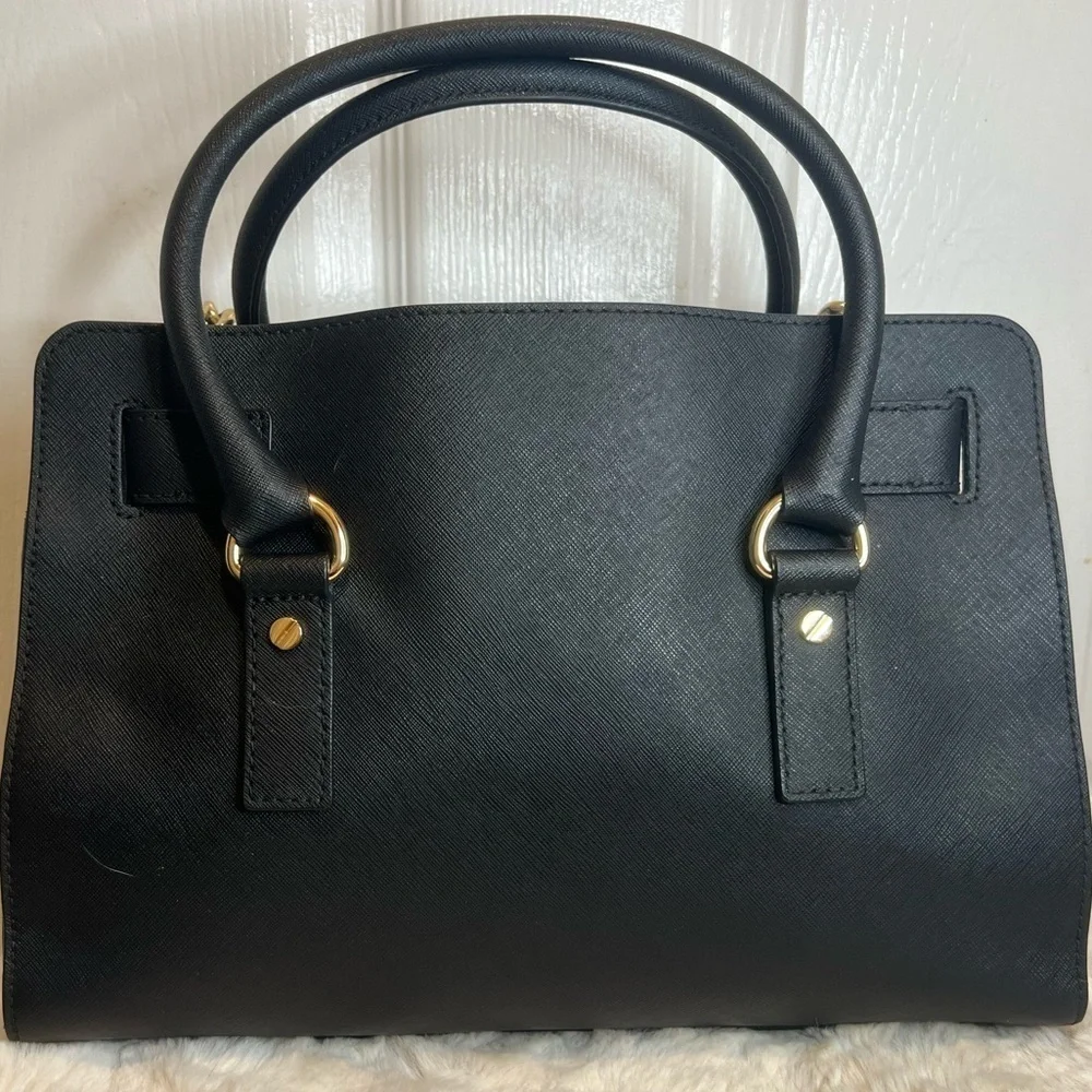 MICHAEL KORS HAMILTON LEATHER SATCHEL - Picture 2 of 15